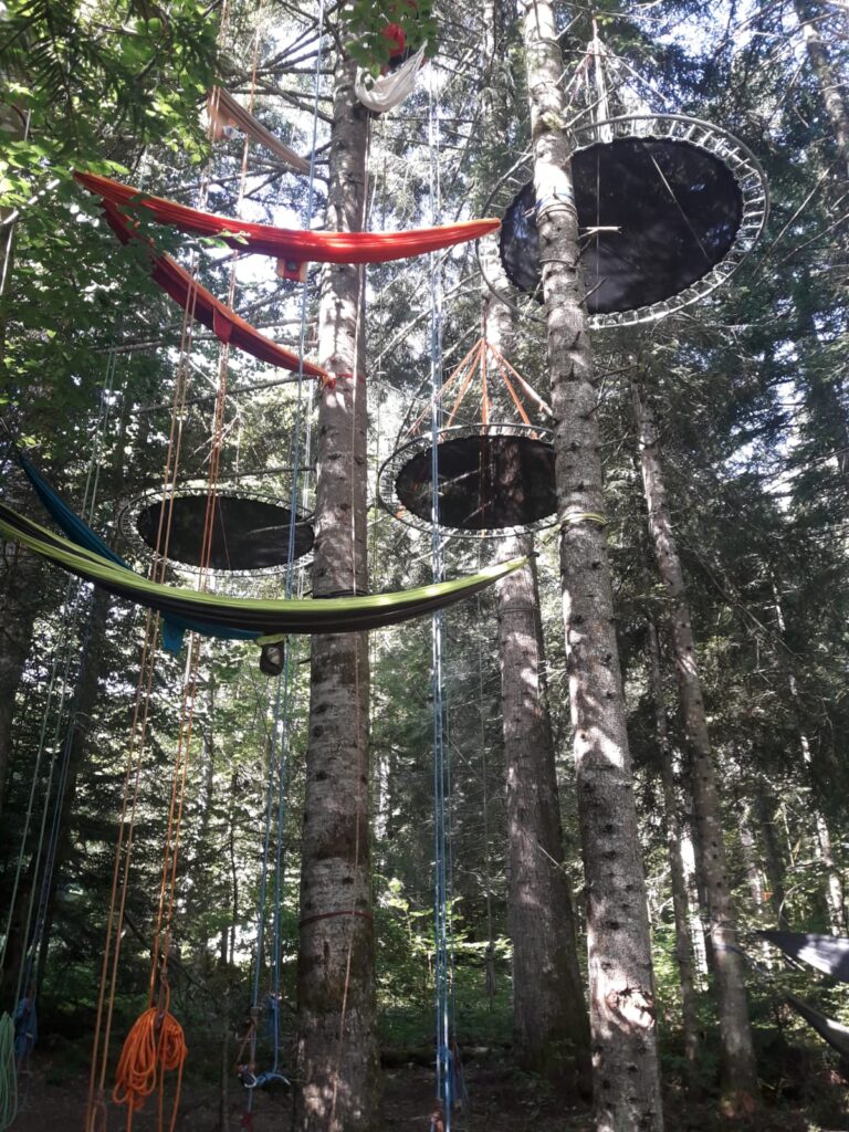 nuit en bivouac grimpe d arbres