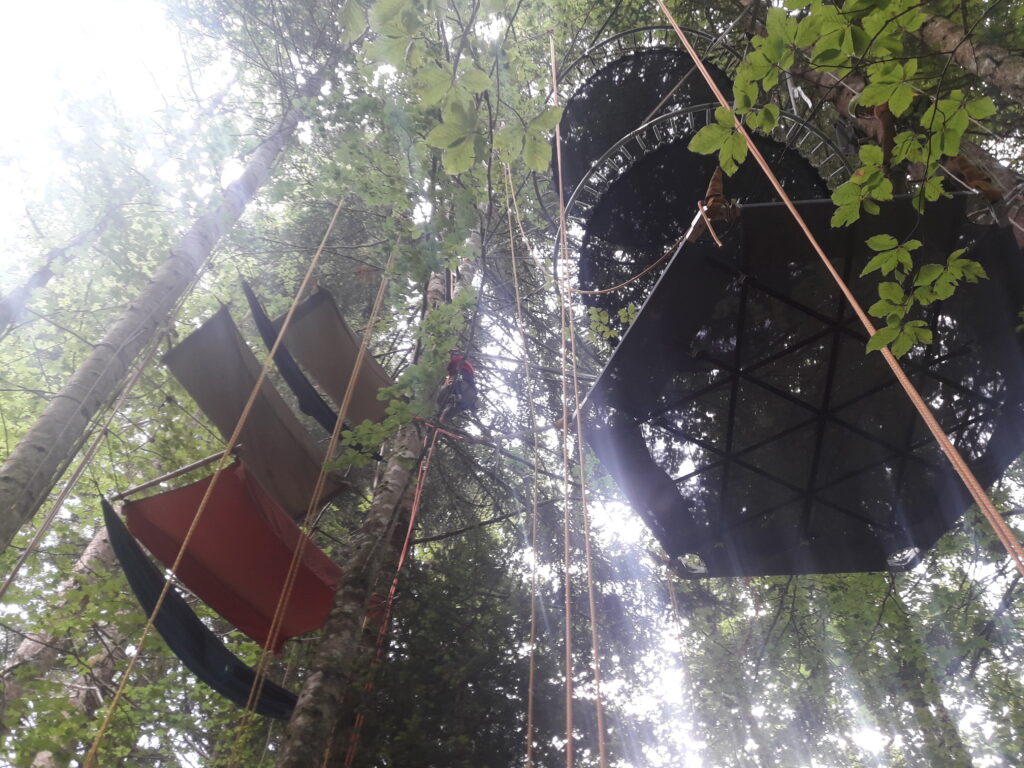 nuit en bivouac grimpe d arbres